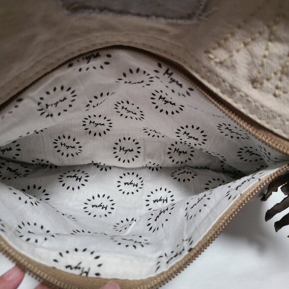 Myra Bag USA Canvas Purse | Rustic Crossbody Style | Zipper | Wristlet Option - Picture 5 of 7